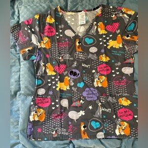 Lady & the Tramp Scrub top